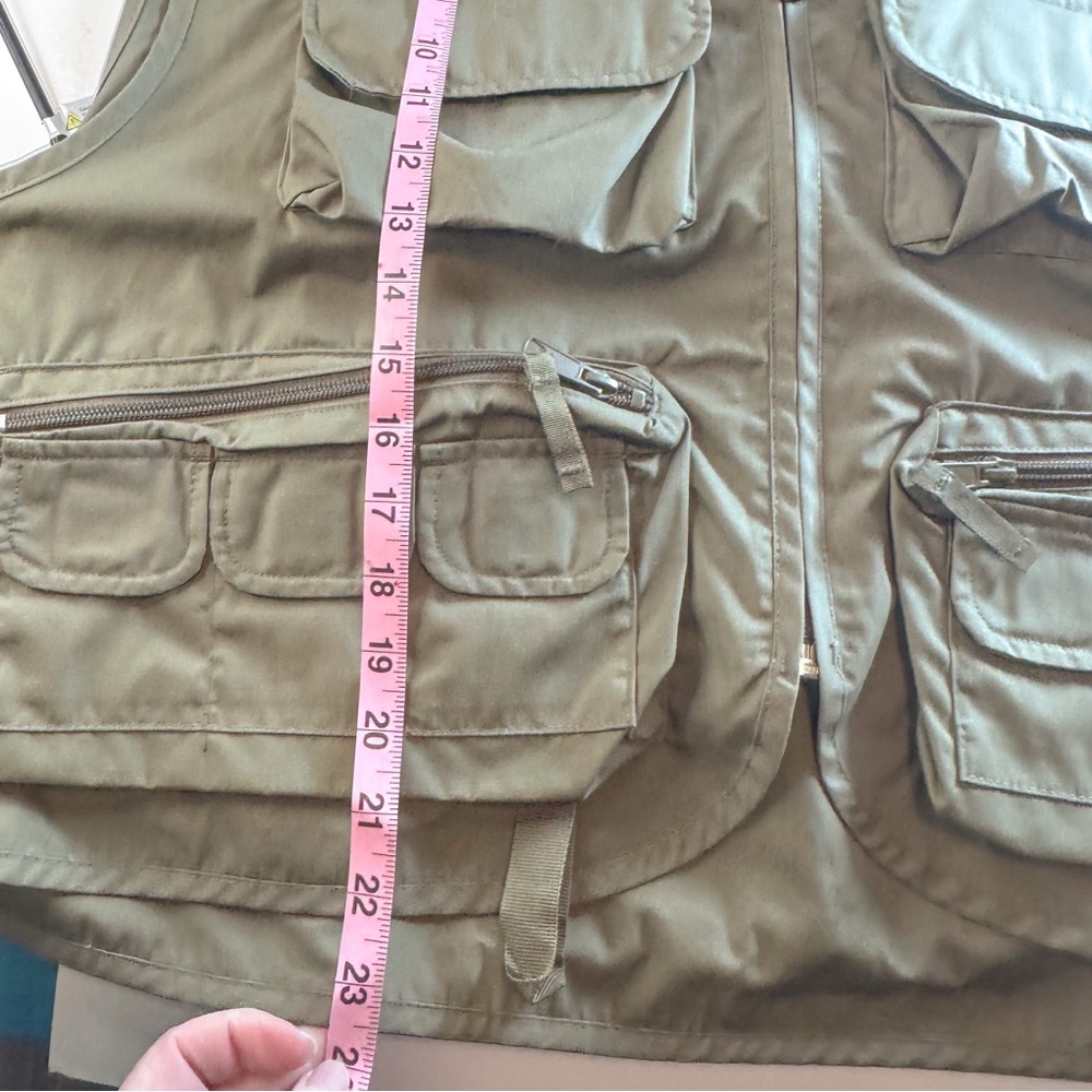 Werter’s XL Utility Fishing Vest Khaki Multi Pocket Outdoor Travel - Picture 8 of 11